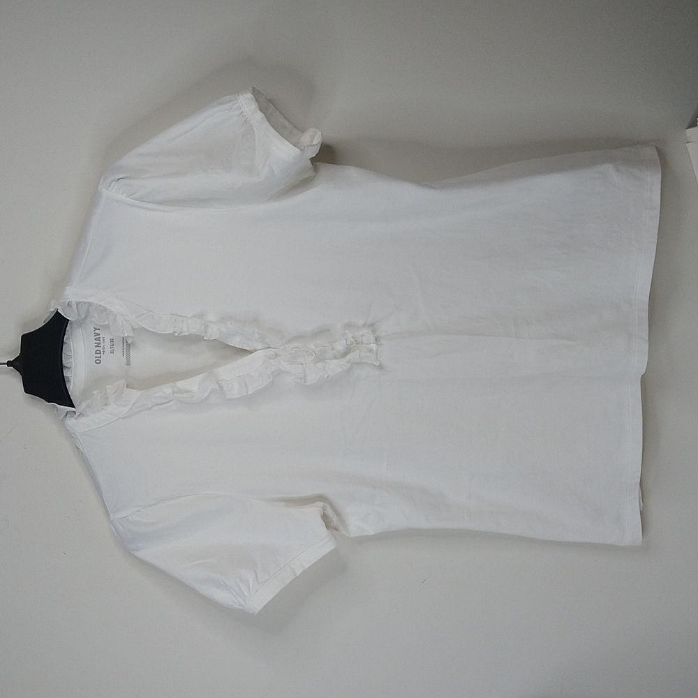 Old Navy White T-Shirt with Frills